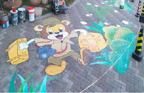 松溪夏季画地面彩绘会遇到的问题