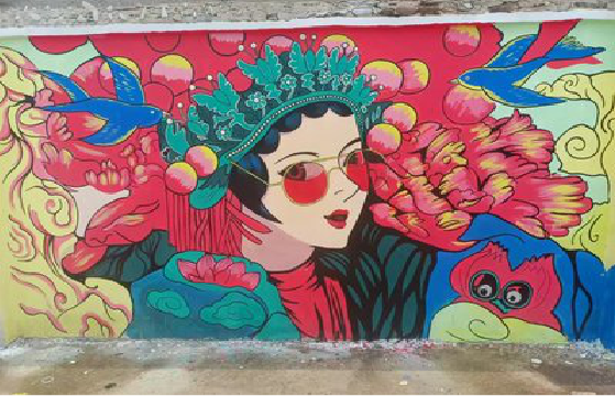 松溪墙体彩绘-网红墙