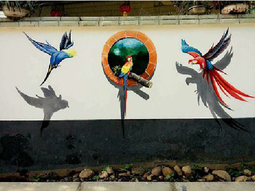 松溪视觉错位-3D墙绘设计