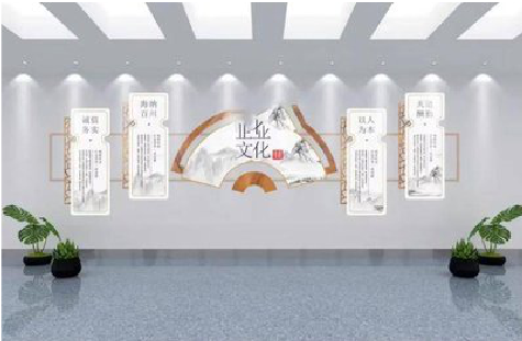 松溪企业文化墙设计的核心要素。