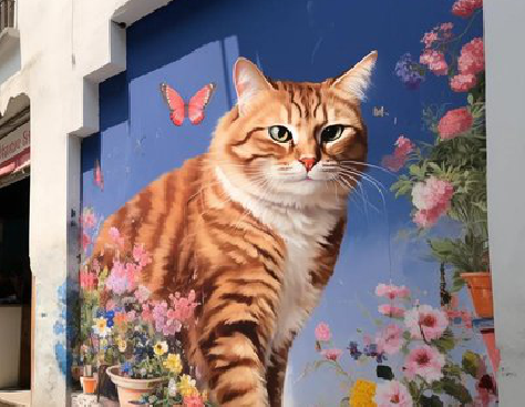 松溪自己绘制有个性的手绘墙