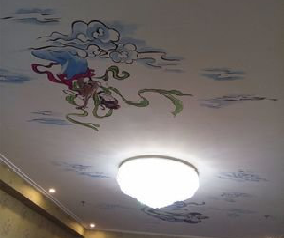 松溪如何快速绘制天花板上的手绘墙？