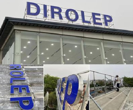 松溪楼顶发光字安装的注意事项。